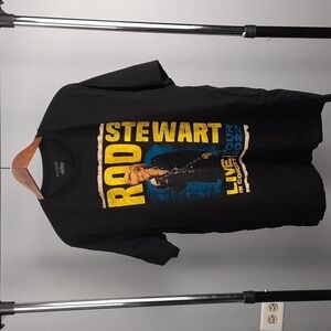 Rod Stewart 2022 Tour Concert Black Graphic T-Shirt
